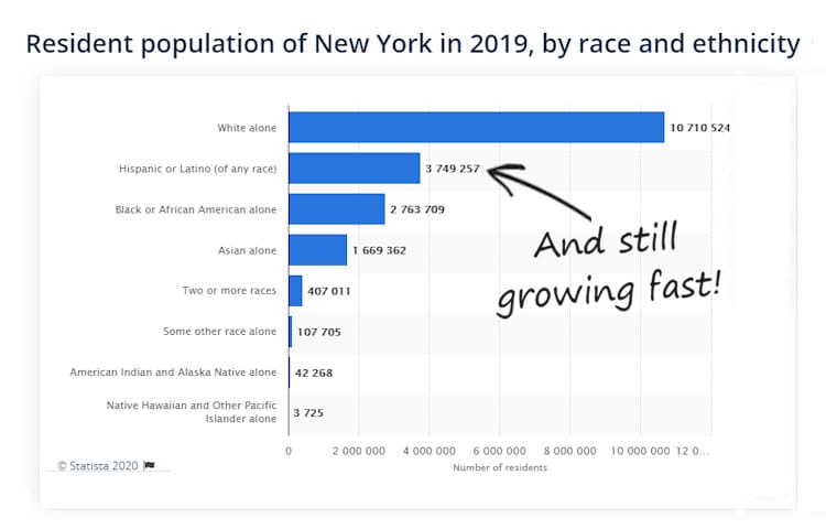 New York's Hispanic Population - 2019