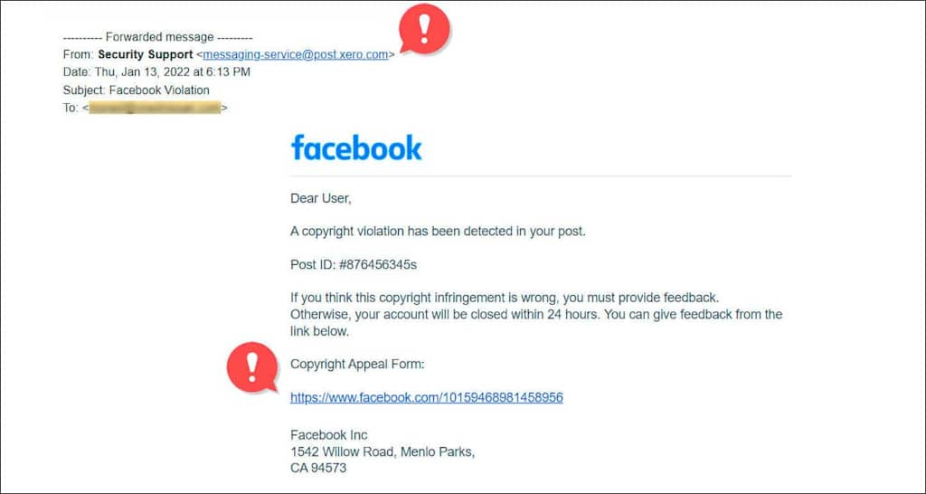 Facebook Phishing Attack